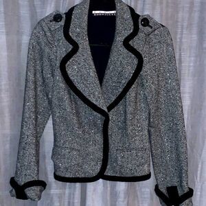 David Rodriguez Black & White Tweed Jacket
